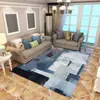 Mesa de centro de sala de estar estilo abstracto, alfombra para sofá, alfombra de noche para dormitorio, tapete de piso 3D para cocina y baño