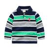 Camiseta de Manga Larga para Niños 2023 Otoño Nueva Camisa Polo Rayada Camiseta de Manga Larga para Bebés Niños Ropa Infantil de Comercio Exterior Transfronterizo
