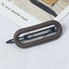 Coreia do Sul Internet Celebridade Geométrica Oval Voltar Cabeça Hairpin Headwear Clipe Simples Candy Color Hairpin Duck Clip Frog Buckle