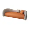 Sofá de Cuero con Forma Inusual para Rascar Gatos Belleza Salón Apartamento Homestay Sofá Mesa de Café Juego Sala de Estar Sofá Impermeable Resistente a los Arañazos