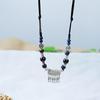 Collar de cerámica con muchos peces personalizado de nuevo estilo étnico para otoño e invierno, colgante de estilo nacional chino para mujer, cadena de suéter para mujer, joyería