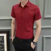 Camisa Branca Primavera e Outono Masculina Manga Longa Tendência Business Slim Fit Estilo Coreano Bonita Camisa Profissional Camisa Masculina Tendência