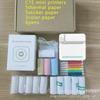 Mini Impresora Popular para Estudiantes, Set de Impresora Térmica Portátil Bluetooth para Fotos y Etiquetas, Conectable para Corregir Errores