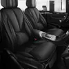 Venta al por mayor transfronteriza 25-16 Soporte lumbar sólido Cinturón de cuero completo Reposapiés Cojín para asiento de coche de cuatro estaciones Nuevo cojín grueso para asiento individual Juego de varias piezas