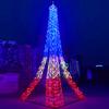Parque ao Ar Livre LED Padrão Estrela e Lua Decoração de Natal Forma Luz Fantasia Festival Carruagem de Cavalo Animal