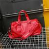 Nueva moda letra casual cuero PU gran capacidad equipaje de viaje bolsa de viaje corta distancia ligera hombres y mujeres bolsa de viaje para abordar