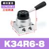 Válvula manual neumática K34R6-8D/L/A/S, válvula manual con interruptor inversor de control de cilindro, válvula manual de dos posiciones y cuatro vías.