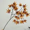 Envío Directo de Fábrica de Flores Artificiales, Selección Transfronteriza de Flores Falsas, Hojas de Arce Rojas para Paisajismo de Ingeniería, Decoración de Jardín y Diseño de Escenarios