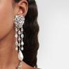 Pendientes de moda transfronterizos con clip para la oreja, pendientes con borla y colgante de perlas, accesorios para pendientes.