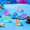 Novo produto transfronteiriço peixe gordo luminoso partículas fofas paisagismo de aquário marinho acessórios decorativos diy micro paisagem pequenos ornamentos