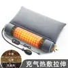 Almohada Cervical Inflable de Artemisa Calentada, Almohada Inteligente de Temperatura Constante para el Cuello, Almohada de Terapia de Calor por Moxibustión de Altura Ajustable