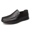 Sapatos Casuais de Couro Atacado Transfronteiriço, Sapatos de Couro Casuais Respiráveis Versáteis para Homens, Sapatos Sociais Slip-On Masculinos para Primavera e Outono
