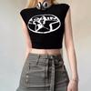 [Venta al por mayor transfronteriza] Camiseta de manga corta para mujer Verano 2025 Nuevo look adelgazante Top corto para chica hot