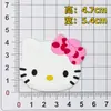 Parche de Goma Suave de PVC Cabeza de Gato de Dibujos Animados Gato Kt Accesorios para Funda de Teléfono Móvil y Tableta Materiales para Bricolaje en Casa Imán para Refrigerador