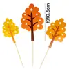 Bandeirinha de decoração de bolo para assar, plug-in, árvore pequena, cena de cem papéis de menina da floresta, cartão de bolo de aniversário