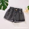 Shorts de Verano para Niñas Modelo 2024 Shorts de Mezclilla para Niños Mayores Pantalones de Niña Multicolores Rotos Verano