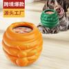 Fabricante de Suministros para Mascotas Empresa Mayorista Popular Amazon Alimento Húmedo Relleno Congelado Mordedor Tarro de Miel Juguete para Perro