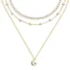 Accesorios nuevos europeos y americanos transfronterizos de Amazon, gargantilla simple multicapa de diseño nicho, collar moderno y elegante para mujer