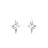 Pendientes de estrella tridimensionales de perla de diseño original simple de plata 925 pendientes pequeños tridimensionales simples exquisitos 2022 plata