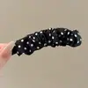 Pinza para el pelo de plátano estilo coreano y japonés, Nueva pinza transparente de torsión cruzada, Pinza vertical para coleta trasera con dientes, Pinza para el pelo