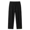 Pantalones Deportivos Finos de Algodón para Hombre de Verano, Pantalones Casuales Talla Europea, Pantalones Largos Rectos Holgados, Talla Americana