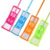 Limpeza Doméstica Mop Plano 48G-130G com Botão de Pressão de Quatro Furos, Mop com Haste Telescópica de Duas Seções para Uso Doméstico, Extensível