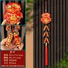 2026 Año del Caballo Petardos Colgantes Decoraciones de Año Nuevo Festival de Primavera Sala de Estar Danza del León Banderas Rojas Colgantes de Puerta Arreglo