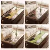 Nuevo Mantel Transparente Estilo Chino para Mesa de Café, No Lavable, Impermeable, Resistente al Aceite, Lujo Ligero, Sensación de Alta Gama, Mantel de Vidrio Suave de PVC para Mesa de Comedor