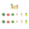 Set de fiesta de cumpleaños de verano con temática hawaiana transfronterizo con suministros de decoración de playa de verano de flamenco, pancartas y decoraciones colgantes