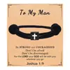 Pulsera Nueva de Grabado de Cuerda Estilo Milán de Amazon Bloque de Aleación Ajustable Pulsera Cruzada de Pareja para Hombres y Mujeres suit
