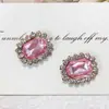 Accesorios DIY de Alta Venta con Diamantes Rosas y Plateado Galvanizado en Forma de Corazón de Oso con Lazo para Fundas de Teléfono, Pinzas para el Cabello, Hebillas de Zapatos