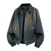 Venta Directa de Fábrica2026 Chaqueta para Hombre Estilo Old Money Nuevo, Chaqueta Casual Gruesa Cepillada de Alta Calidad para Primavera y Otoño
