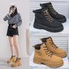 Botas Martin de caña alta para mujer, nuevo estilo de otoño, botines de estilo británico, versión coreana, botas de trabajo versátiles de suela gruesa, botas de nieve para mujer