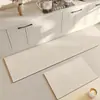 Tapete de chão doméstico simples de diatomita Amazon transfronteiriço, fácil de manter, tapete de cozinha antiderrapante, resistente à sujeira, absorvente de água, absorvente de óleo