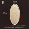 Talla de Madera Dongyang Madera Maciza Estilo Europeo Cabeza de Puerta de Madera Flor Redonda Calcomanía Decorativa Marco de Espejo de Puerta Flor de Madera Fondo Ovalado Adorno Relieve