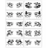 Pegatinas de Tatuaje para Ojos de Halloween Oscuro Nuevas Transfronterizas con Elementos de Calabaza, Murciélago, Fantasma y Araña para Tatuajes Faciales