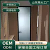 Puerta batiente de cristal transparente con onda muy estrecha para baño puerta de baño para inodoro puerta de baño de aleación de titanio y magnesio puerta batiente de cocina extremadamente simple