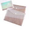 Bolsa de Documentos Transparente Engrosada Plástico PP A4 Promoción Publicitaria Bolsa para Papeles de Examen de Estudiante Bolsa de Papelería Logotipo Personalizado