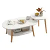 Mesa de centro simple personalizada según tus planos, Mesa redonda de madera mini personalizada para salas de estar pequeñas, Mesa de centro combinada de moda