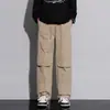 Pantalones casuales para hombre combinan con todo Primavera Juventud pantalones deportivos casuales rectos sueltos suaves cómodos pantalones de pierna ancha para hombre