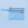 Bolsa de Clasificación de Malla de Nylon para Procesamiento y Personalización, Bolsa para Lápices con Cremallera de Gran Capacidad para Examen de Estudiante, Bolso de Doble Capa, Bolsa para Documentos