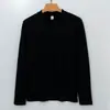 Camiseta térmica de alta gama genuina, top interior cálido, camiseta base de acrílico de manga larga con cuello medio para otoño e invierno para hombre