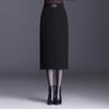 Moderna Falda de Lana Casual de Pierna Recta para Mujer, Nueva Falda Lápiz de Cintura Alta Otoño e Invierno 2025, Falda Profesional de Longitud Media