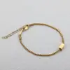 Moda Europea y Americana Acero Inoxidable Cadena Cuadrada de Perlas Pulsera Cuadrada Collar Cadena Simple Moda Masculina Letras Regalo