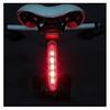 Nova luz traseira de bicicleta com 5 LEDs luz de bicicleta luz traseira de carro vermelha luz traseira longa aviso