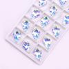 6090 Hoja de Arce Colgante de Cristal de Doble Cara Vidrio Pendientes DIY Accesorios para el Cabello Accesorios Hoja de Arce Cristal