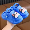 Zuecos infantiles de animal de EVA, sandalias lindas de dibujos animados para exteriores para niñas, zapatos cerrados de suela blanda para niños