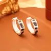 Pendientes Vintage Color Caramelo Maillard, Chapados en Cobre con Oro Real, Moda de Alta Gama, Pendientes Simples y Elegantes, Joyería Estilo Ins