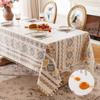 Toalha de Mesa Estilo Boêmio Impermeável e à Prova de Óleo Toalha de Mesa Revestida Antiderrapante e Resistente a Manchas Capa para Mesa de Centro Impermeável e à Prova de Óleo