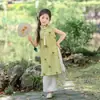 Conjunto Hanfu para Niños y Niñas 2026 Verano Nuevo Elegante Nuevo Estilo Chino Traje Tang Hanfu Atuendo de Presentación Conjunto de Dos Piezas
